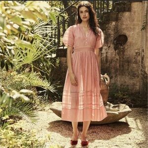 Doen violet dress in carnation pink